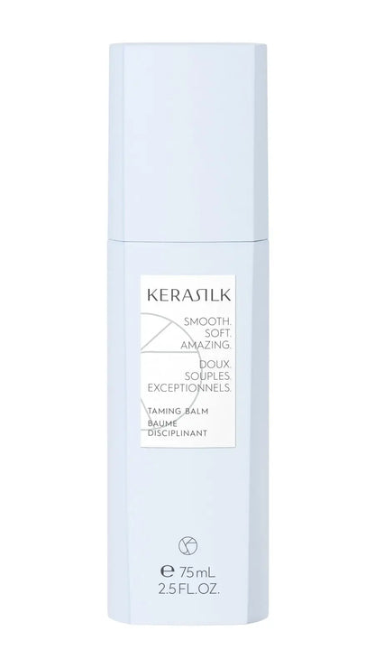 KERASILK Taming Balm | Nourishes & Hydrates Strands | Instantly Smooths & Softens Hair | With Heat Protection | For Coarse, Frizzy & Unruly Hair | 75ml