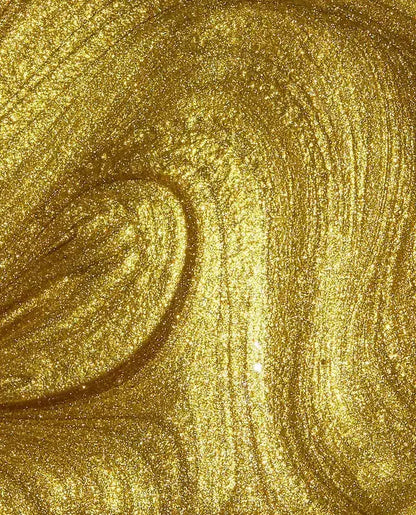Close-up of gold glitter texture
